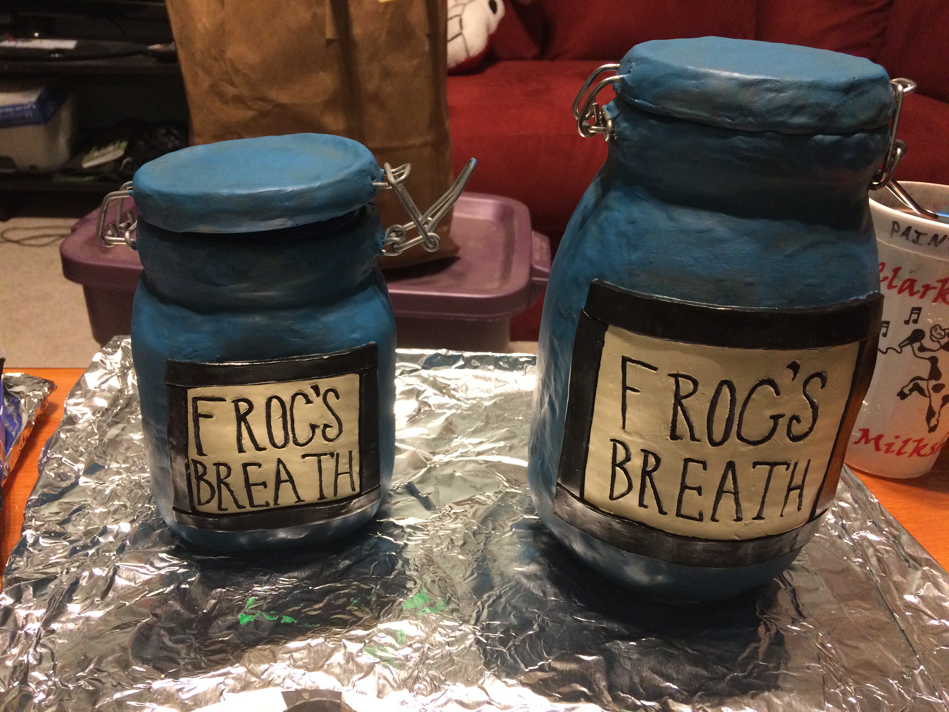 Frog's Breath, two jars